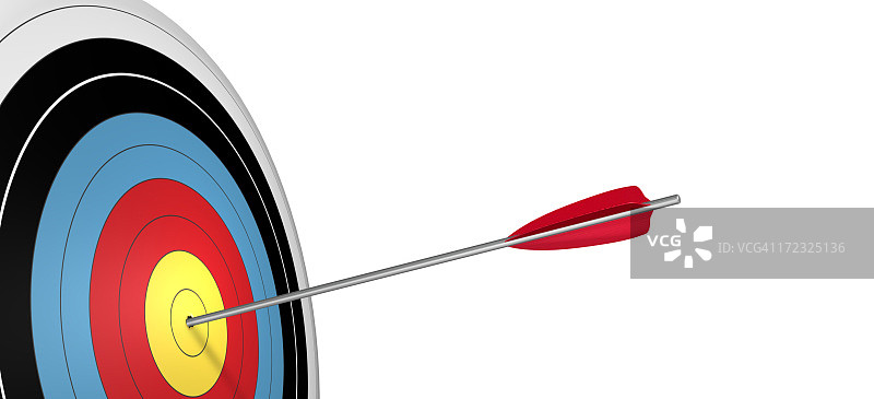 3D靶心与箭图片素材
