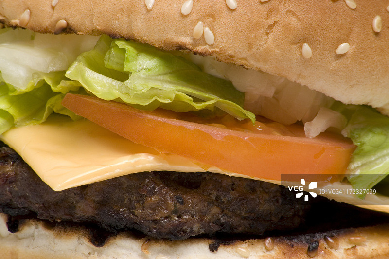 汉堡包特写图片素材