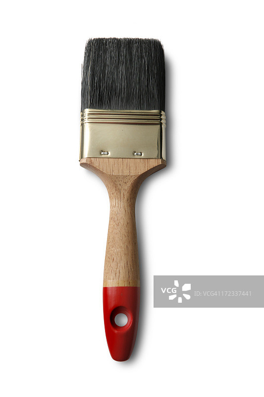 白色背景上的油漆刷图片素材