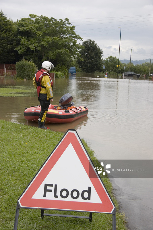 洪水泛滥图片素材