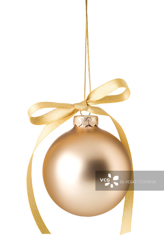 金色圣诞节装饰品图片素材