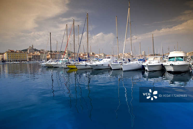 马赛老港口图片素材