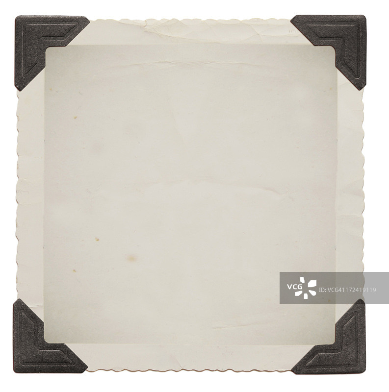 黑色边角复古照片图片素材