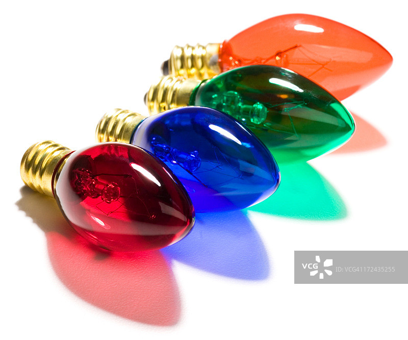 彩色圣诞灯图片素材