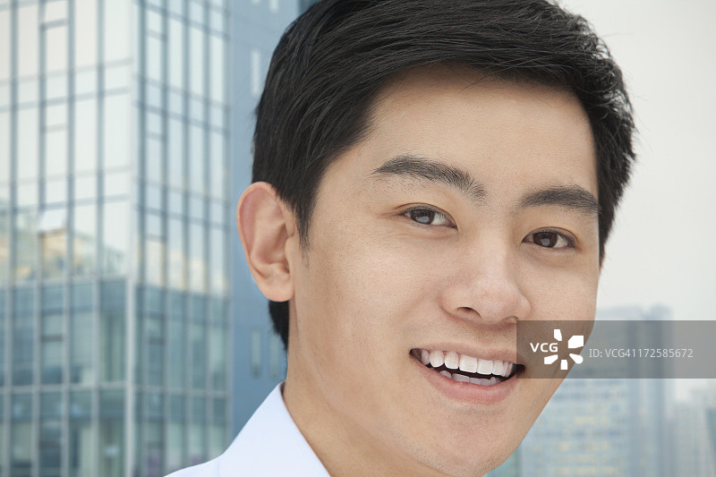 户外北京特写年轻商人 портрет图片素材