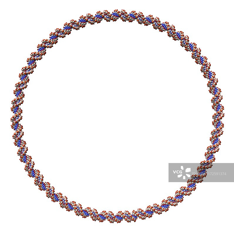 环状DNA分子艺术图图片素材