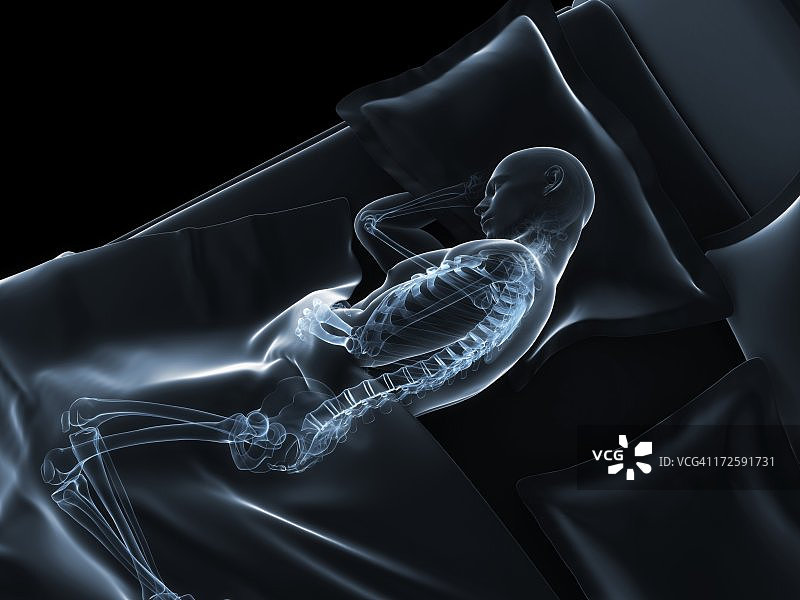 睡觉的男人，艺术作品图片素材