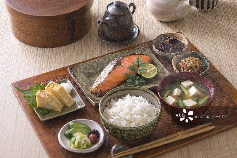 传统日式早餐图片素材