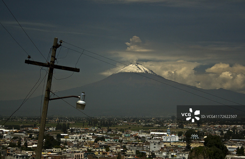 波波卡特佩特火山图片素材