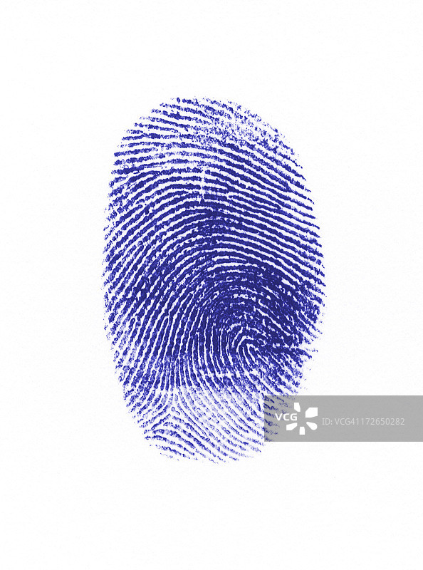 蓝色指纹图片素材
