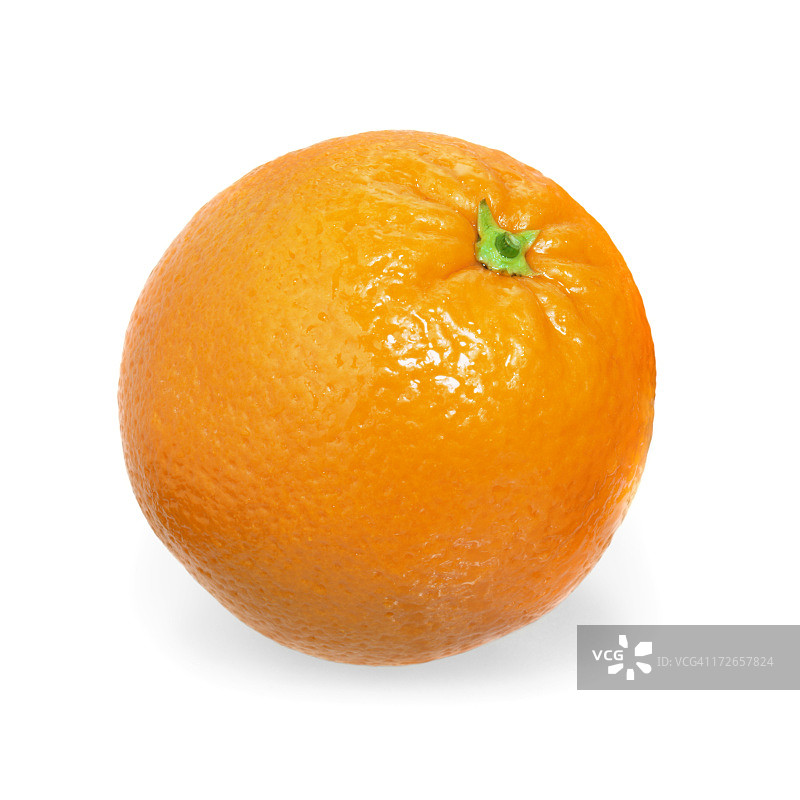 白色背景上的新鲜橙子图片素材