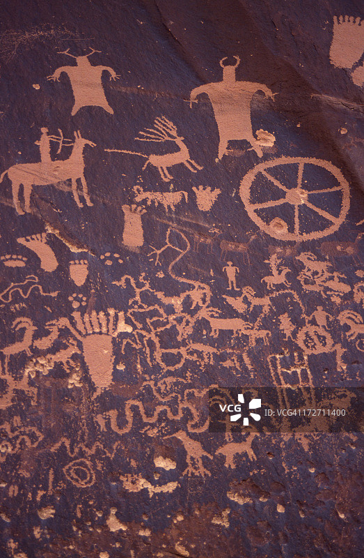 犹他州报纸岩图片素材