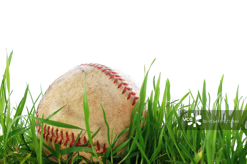 外野中的棒球图片素材