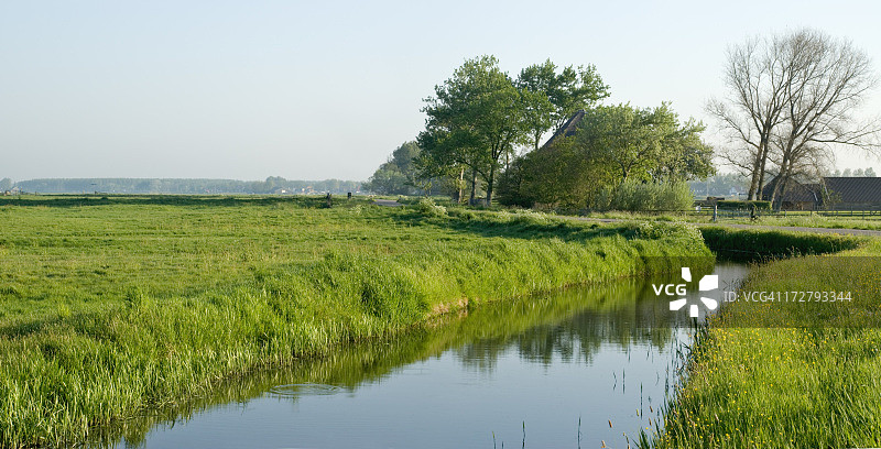 荷兰圩田风光图片素材