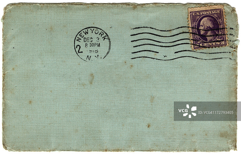 1918年美国信封图片素材