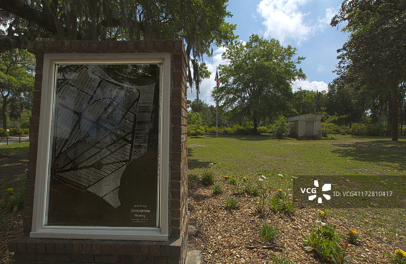 佐治亚州萨凡纳附近的博纳文图尔公墓图片素材