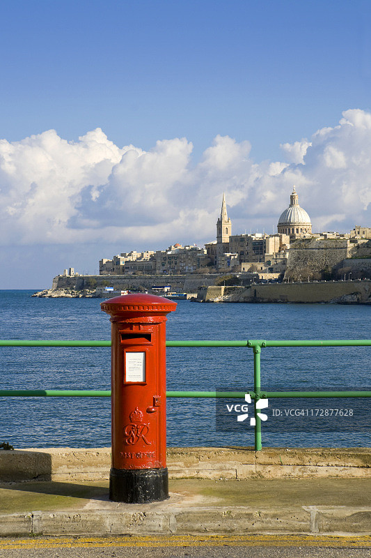 瓦莱塔邮筒景观图片素材