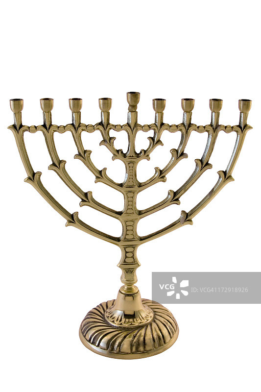 带烛台的黄铜烛台图片素材