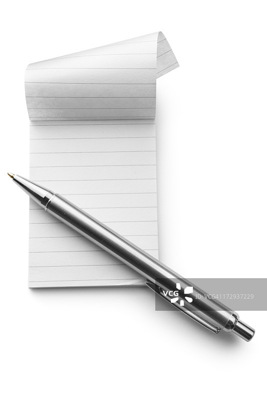 办公室：笔记本和笔图片素材