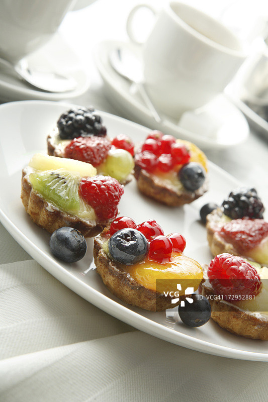 糕点静物：水果派图片素材