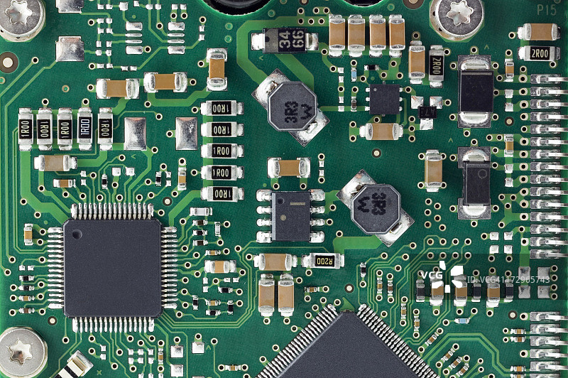 电路板细节特写图片素材