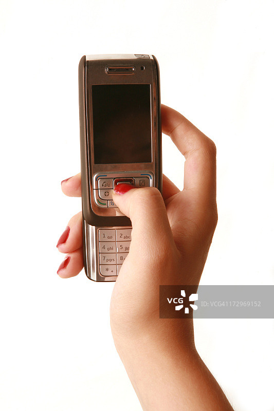 手持手机的女孩系列图片素材