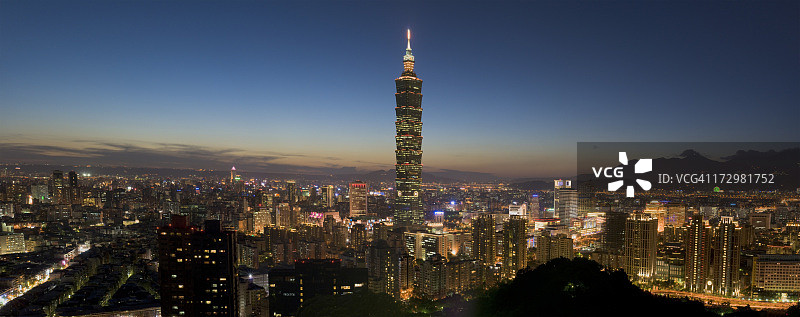 台北夜景图片素材
