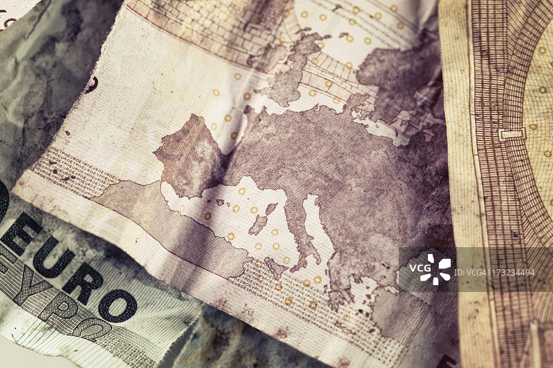 欧盟货币危机概念图片素材