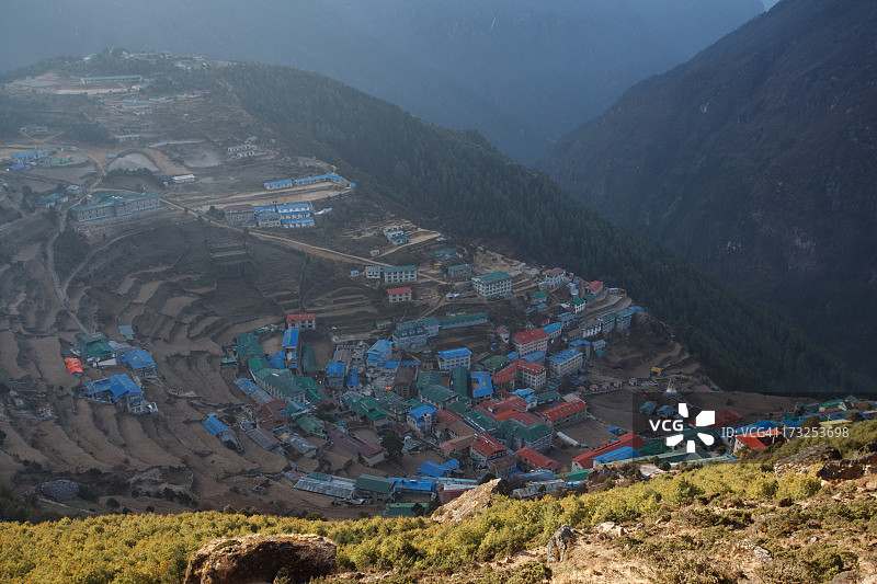 库姆布地区的南池巴扎图片素材