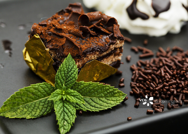 巧克力迷你蛋糕图片素材