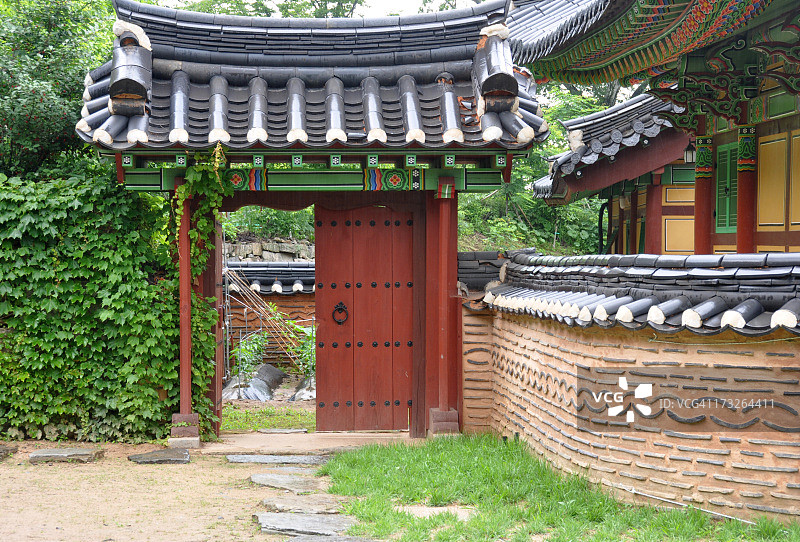 韩国元晓寺的门道图片素材