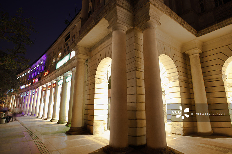 印度德里康诺特广场市场图片素材