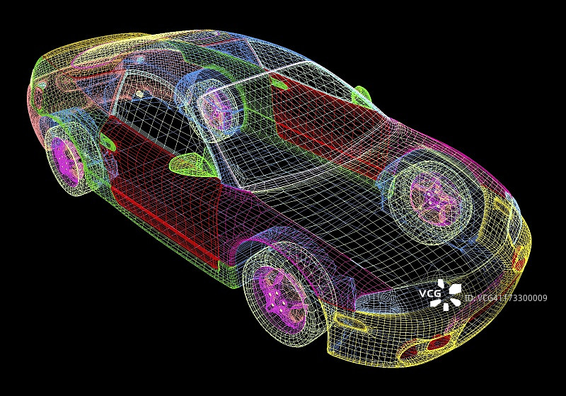 汽车的计算机辅助设计图片素材