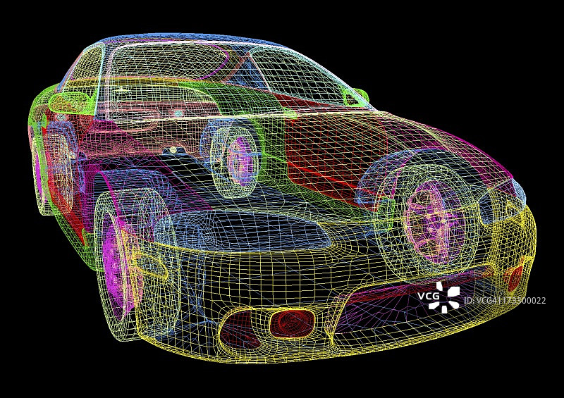 汽车的计算机辅助设计图片素材