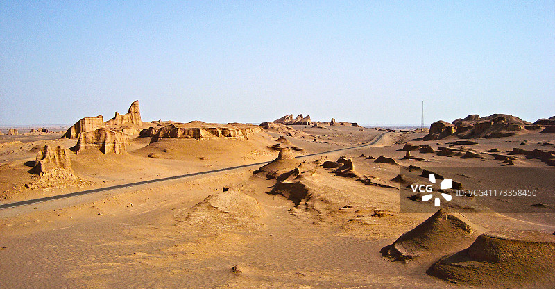 伊朗卢特沙漠的卡卢茨图片素材