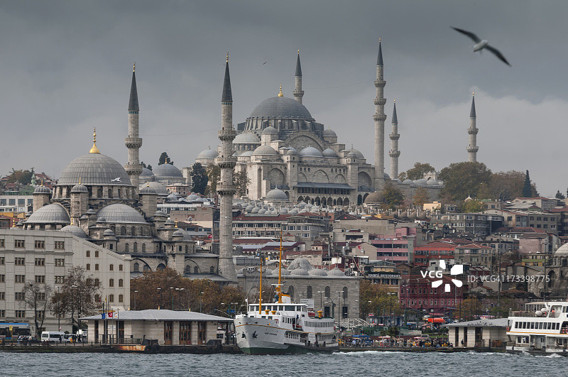 新清真寺和苏莱曼尼耶清真寺图片素材