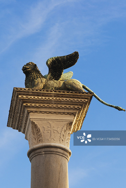 意大利威尼斯的圣马可圆柱图片素材