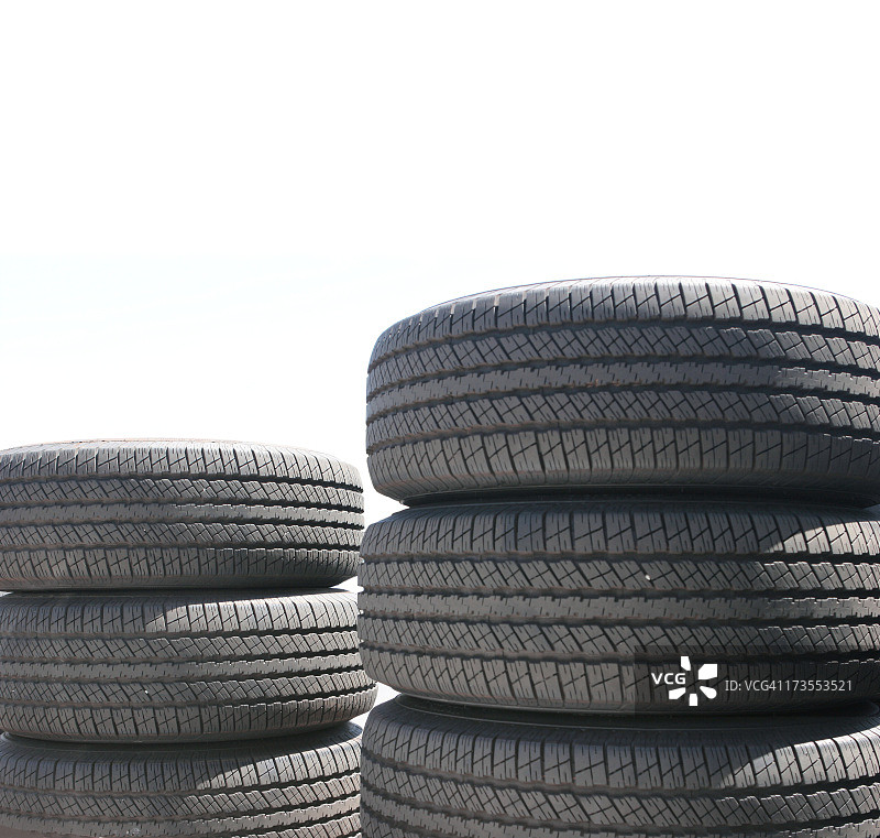 轮胎堆叠（隔离）图片素材