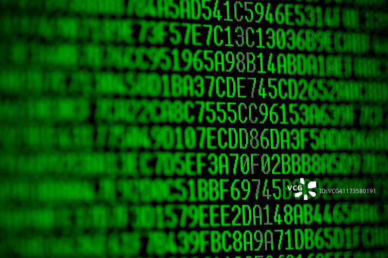 带数字和字母的黑色绿色电脑代码图片素材