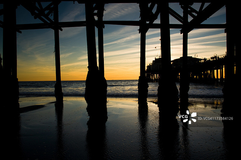 圣莫尼卡码头图片素材