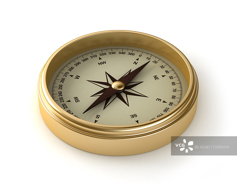 白色背景指南针图片素材