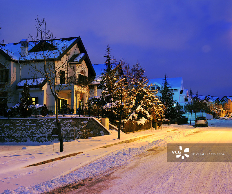 冬季房屋图片素材