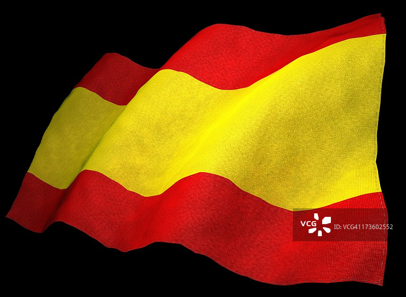 3D西班牙国旗图片素材