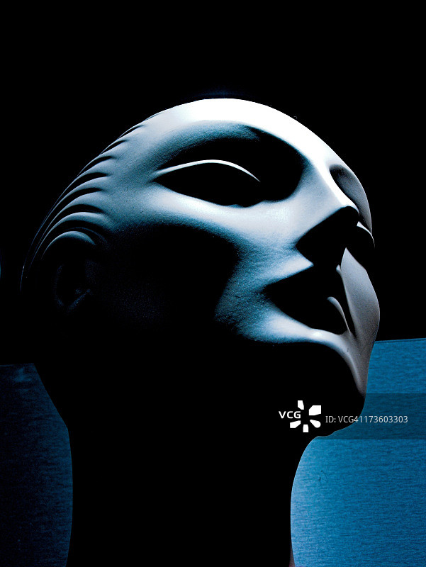 蓝色模特图片素材