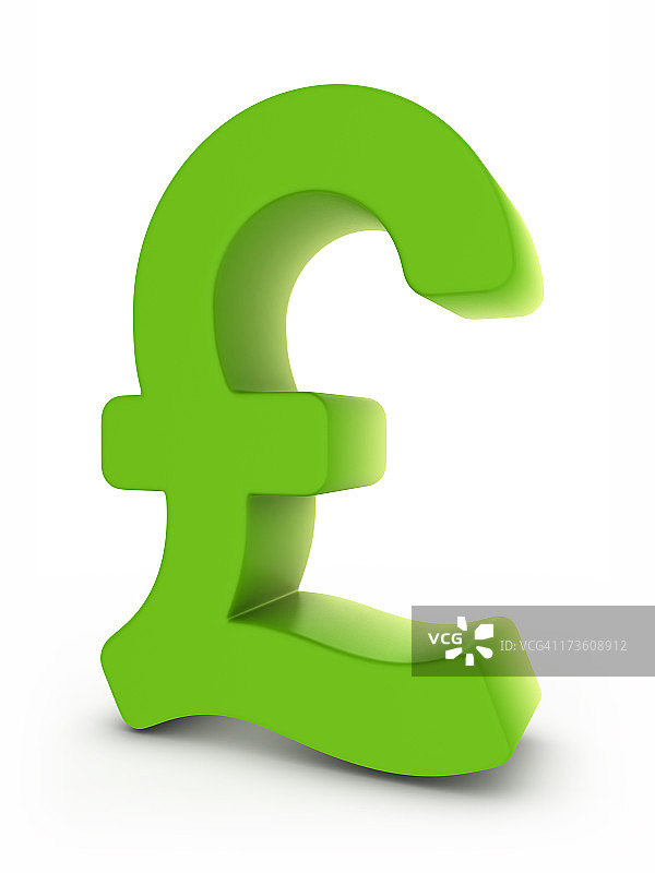 绿色英镑图片素材