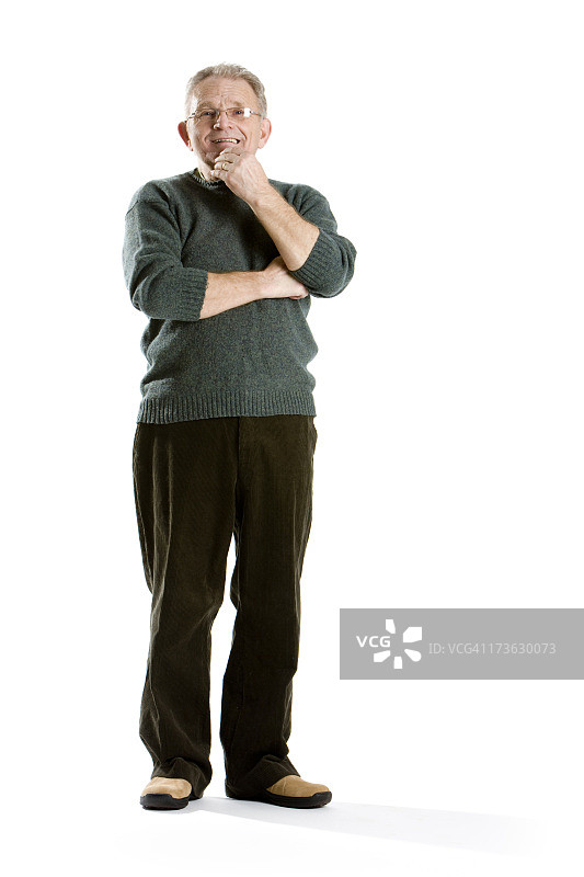 老年人：不确定的老年人图片素材