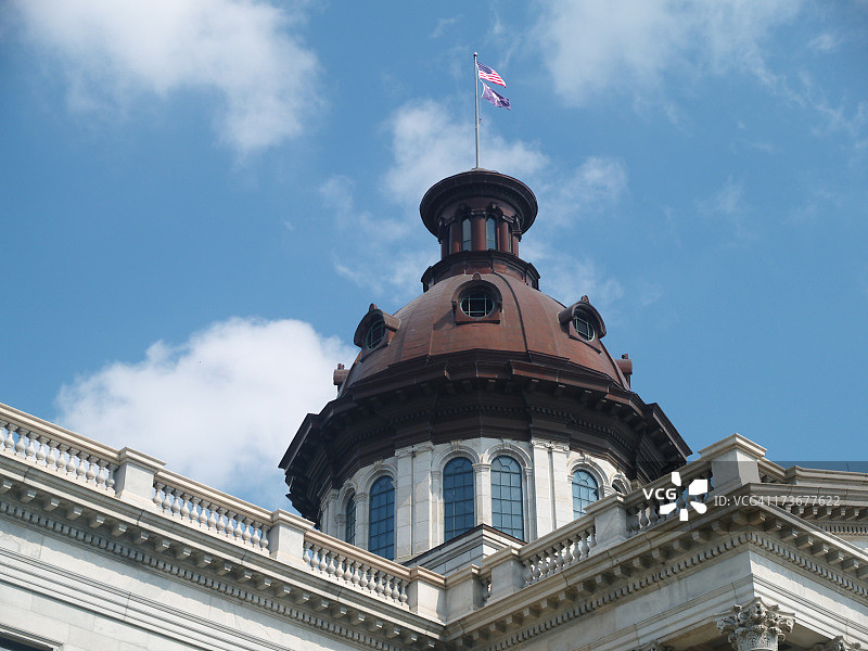 南卡罗来纳州议会大厦穹顶图片素材