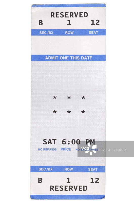 演出票图片素材