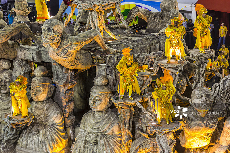 桑巴学校狂欢节游行花车图片素材