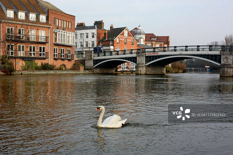 温莎和伊顿河畔风光图片素材